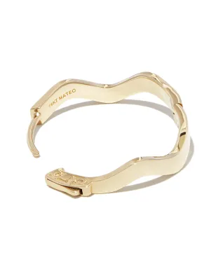 Mateo 14kt イエローゴールド カーブフープピアス - サムネイル2