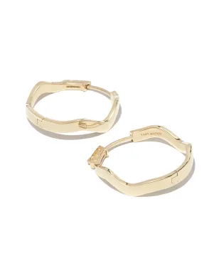 Mateo 14kt イエローゴールド カーブフープピアス - サムネイル3