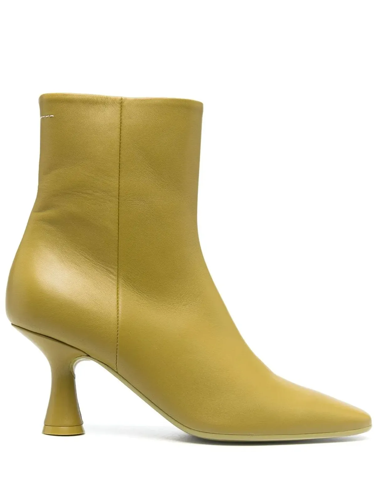 MM6 Maison Margiela レザー アンクルブーツ - 画像1
