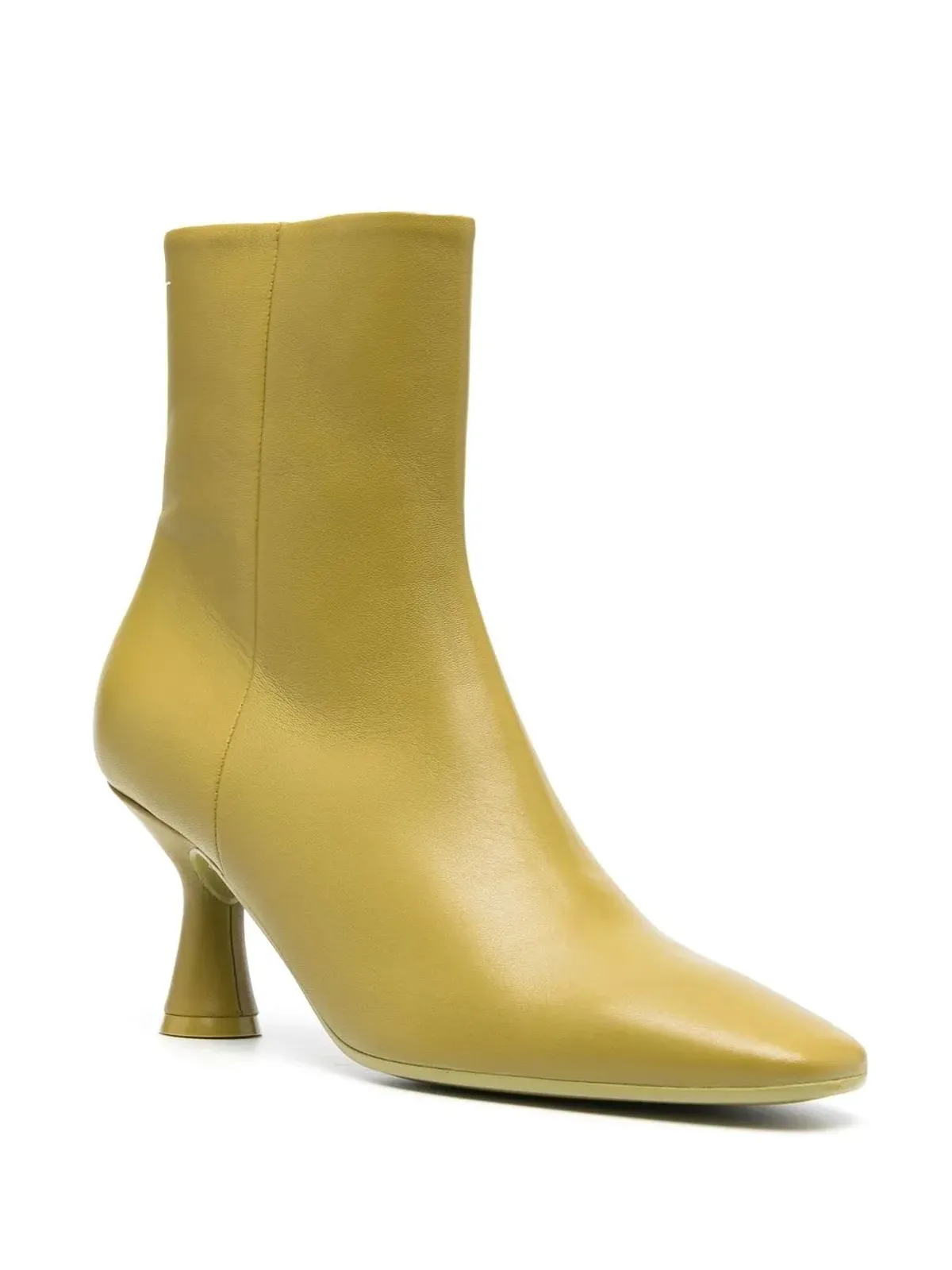 MM6 Maison Margiela レザー アンクルブーツ - 画像2
