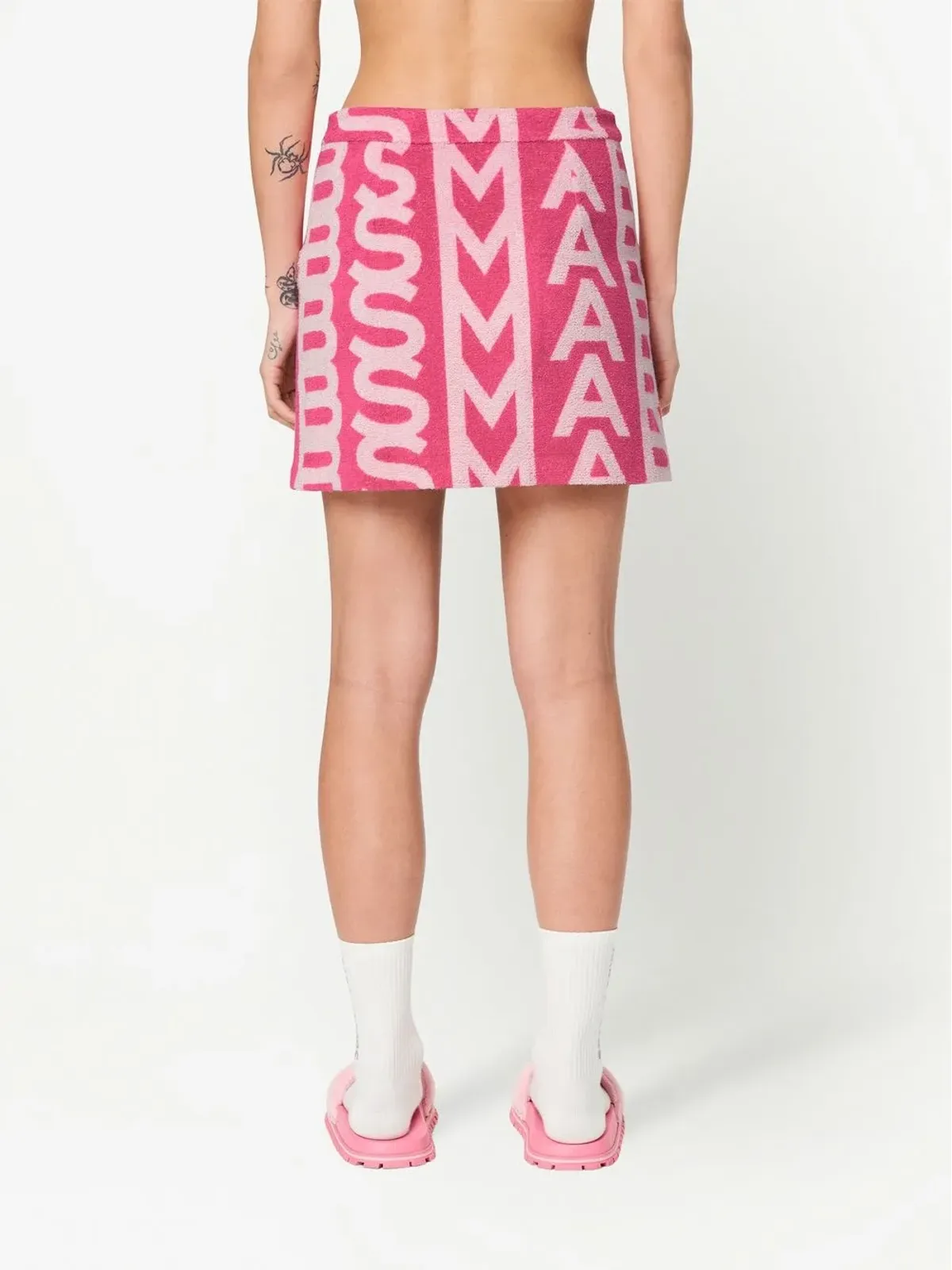 Marc Jacobs モノグラム テリーミニスカート（ピンク） - 画像4
