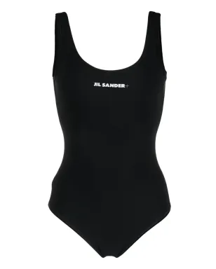 Jil Sander スクープバック ロゴプリント水着 - サムネイル1