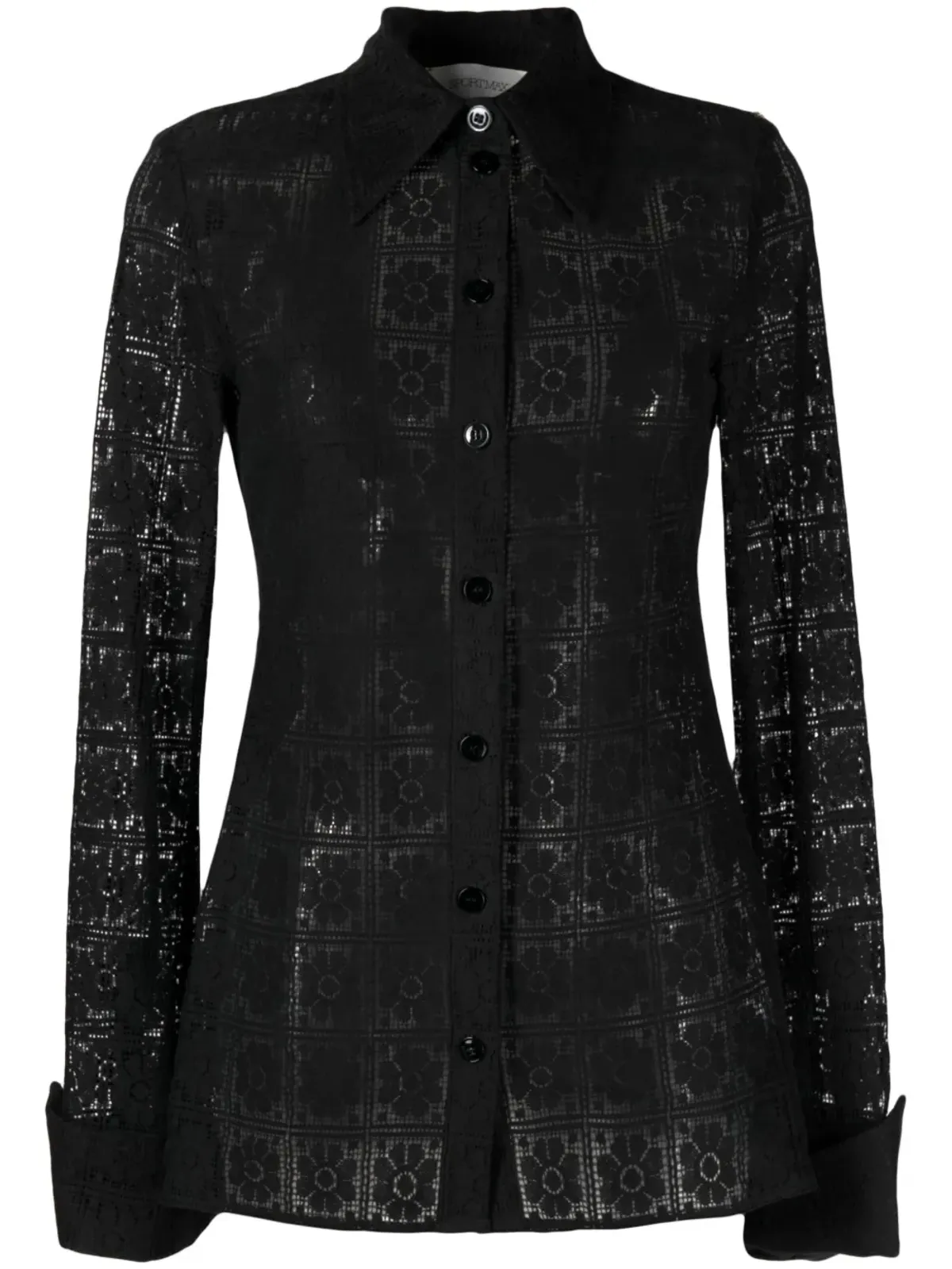 Sportmax 花柄レースのコットンシャツ - 画像1
