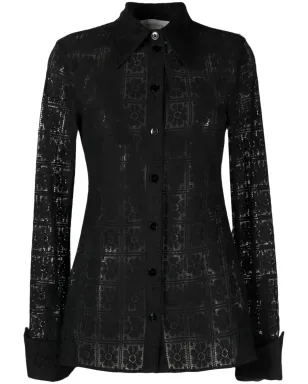 Sportmax 花柄レースのコットンシャツ - サムネイル1