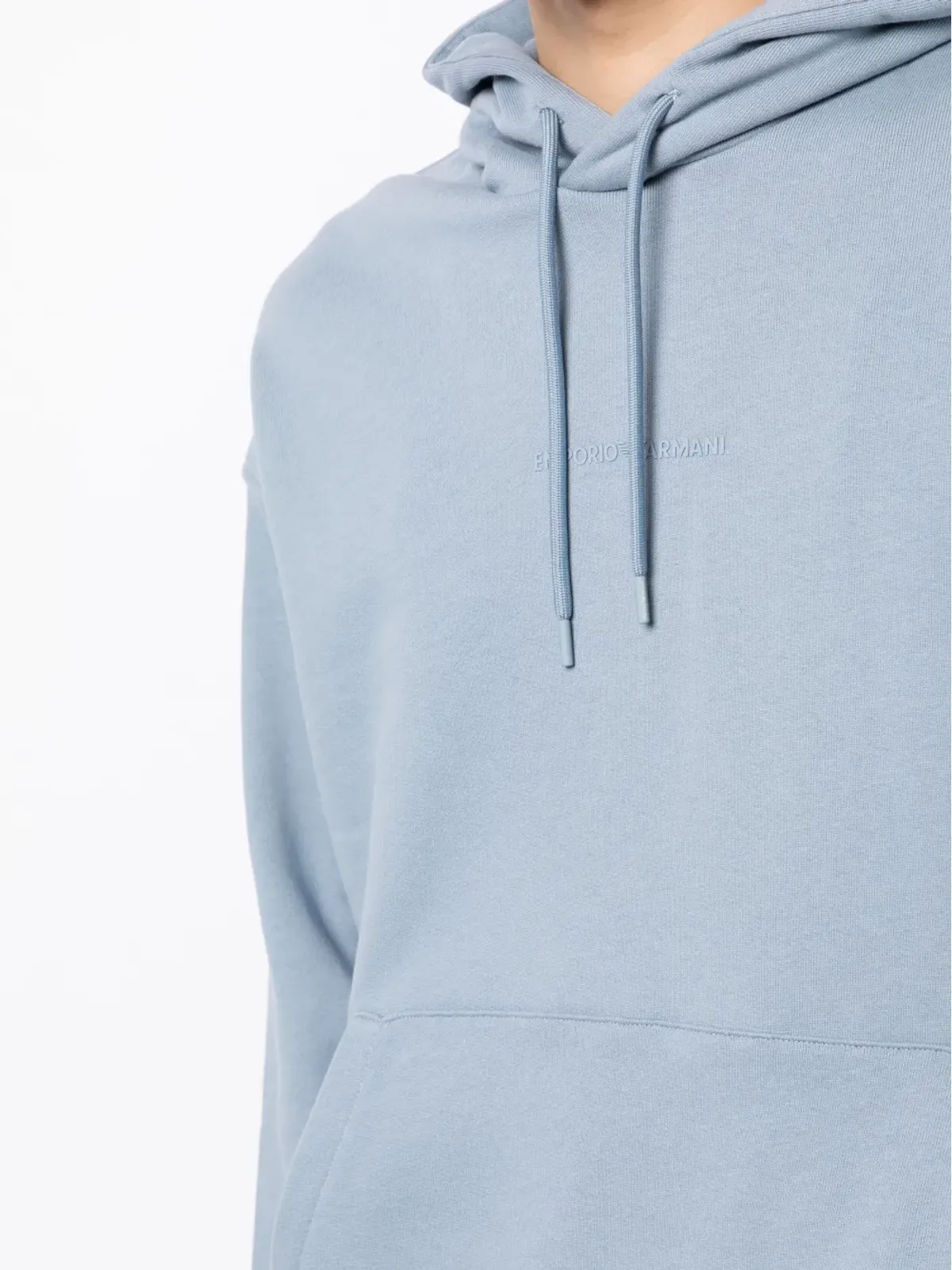 Emporio Armani ポーチポケット コットン フーディ - 画像5