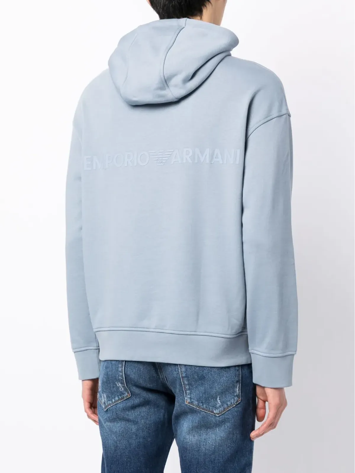 Emporio Armani ポーチポケット コットン フーディ - 画像4