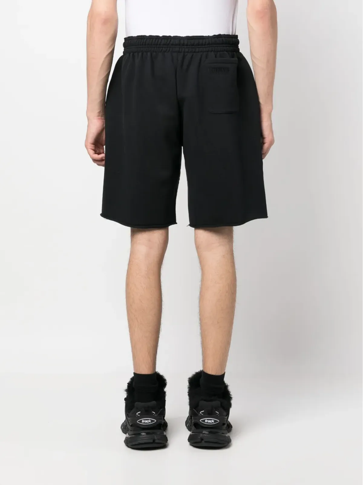 VETEMENTS ロゴプリント膝丈ショーツ - ブラック - 画像5