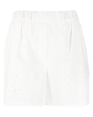 Kenzo ブロードレース コットンショーツ - White - サムネイル1