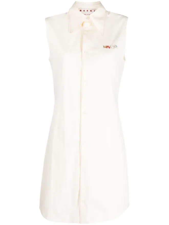 Marni Marni ロゴアップリケ ノースリーブドレスの商品画像