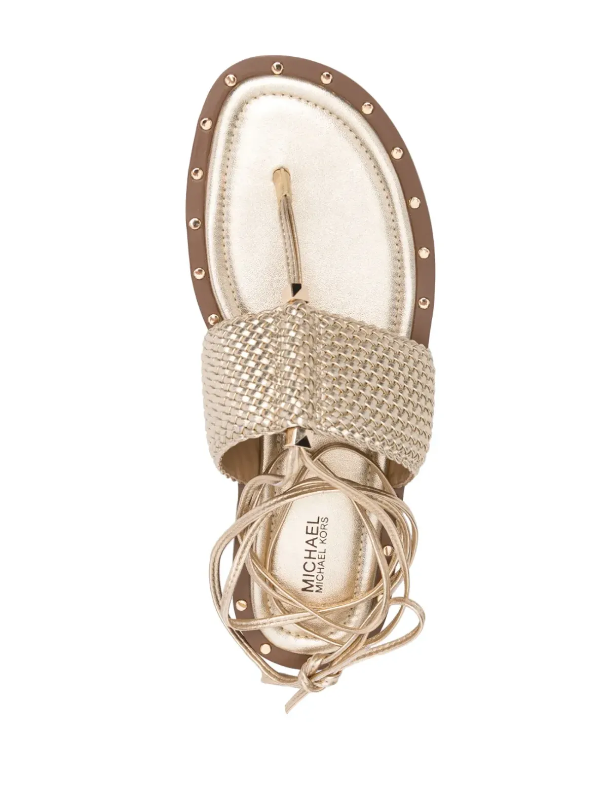 Michael Michael Kors 編み込みアンクルタイサンダル - 画像4