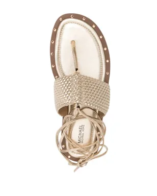 Michael Michael Kors 編み込みアンクルタイサンダル - サムネイル4