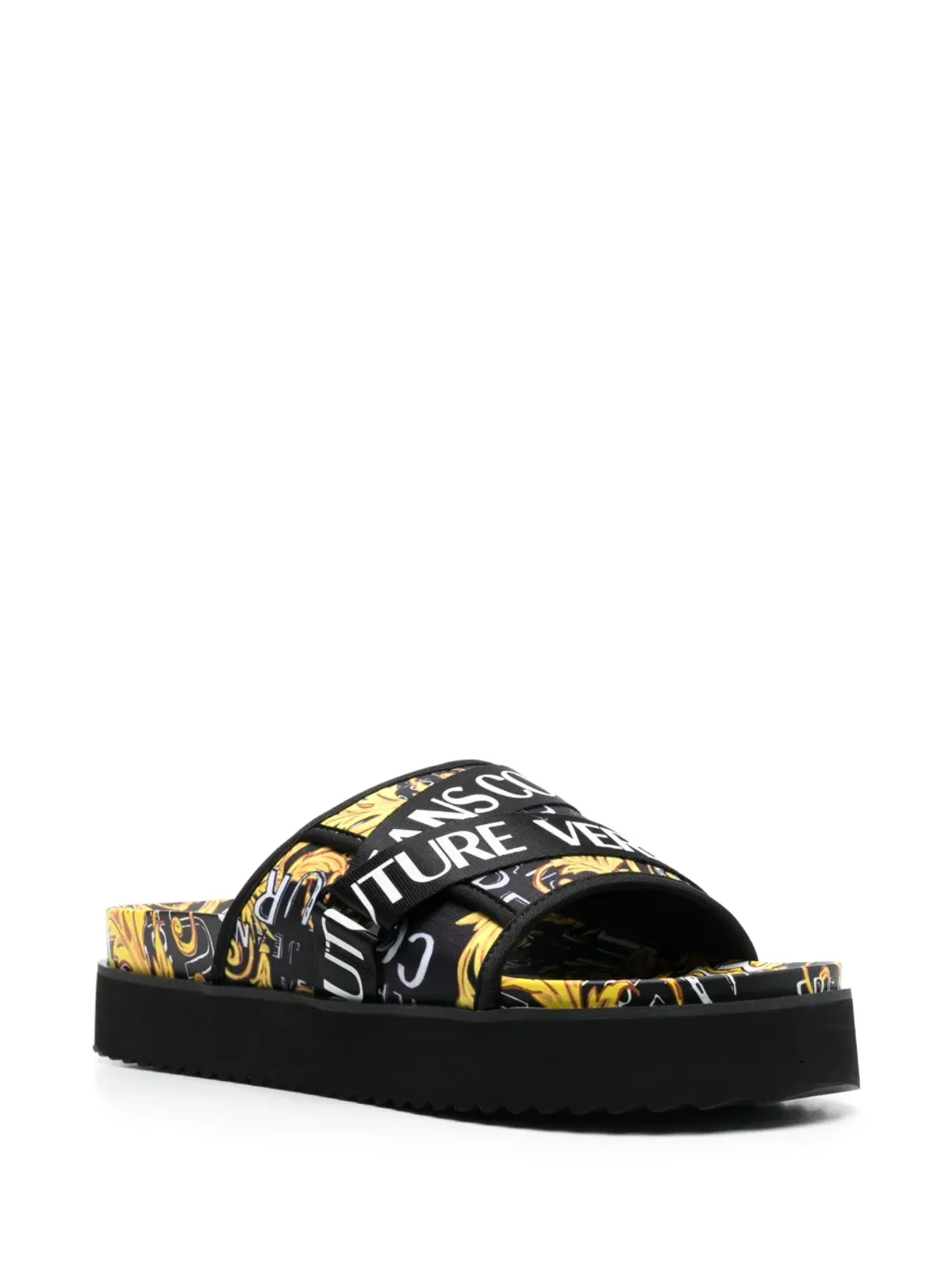 Versace Jeans Couture Barocco ロゴプリント スライド - 画像2