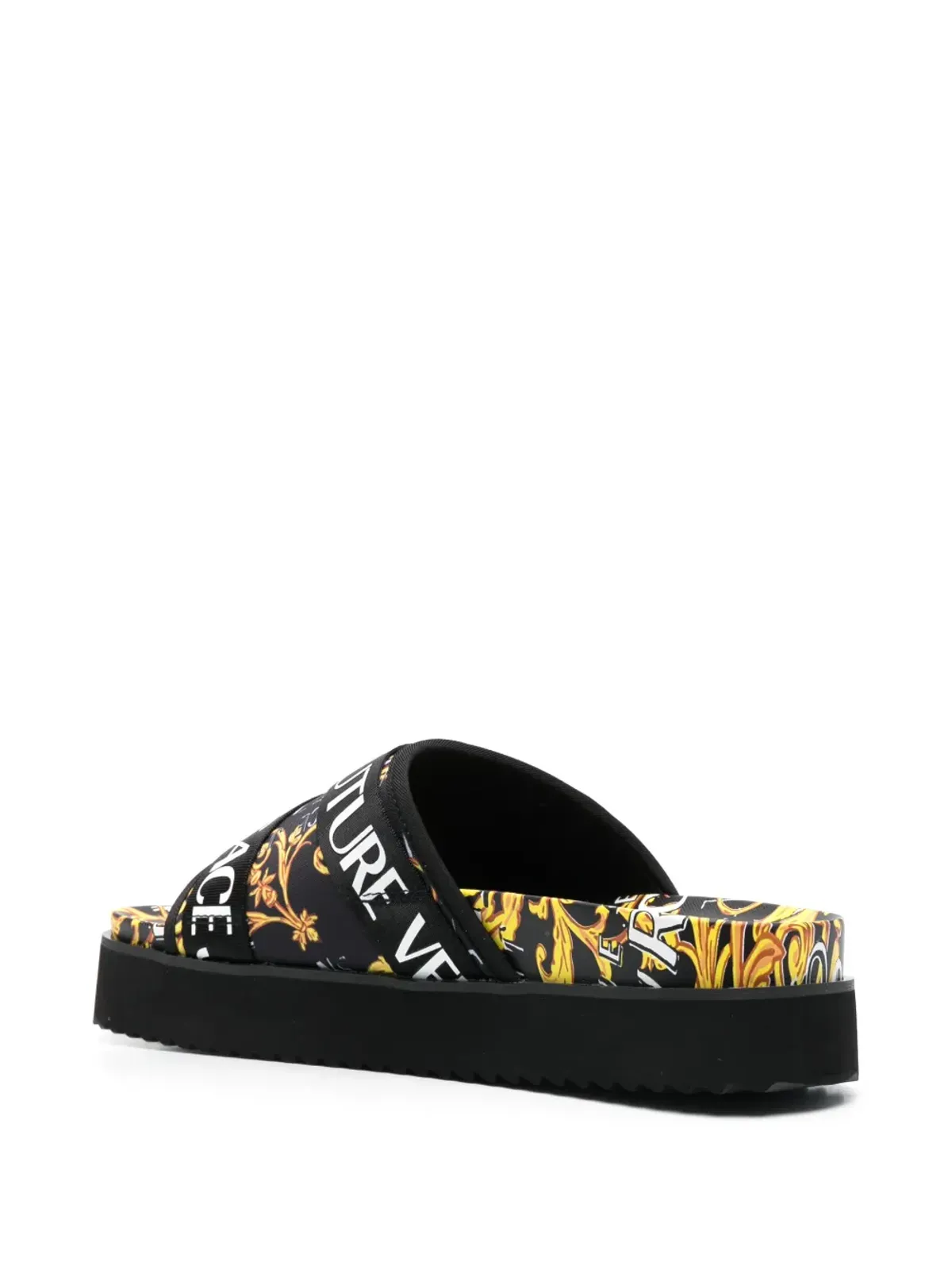 Versace Jeans Couture Barocco ロゴプリント スライド - 画像3