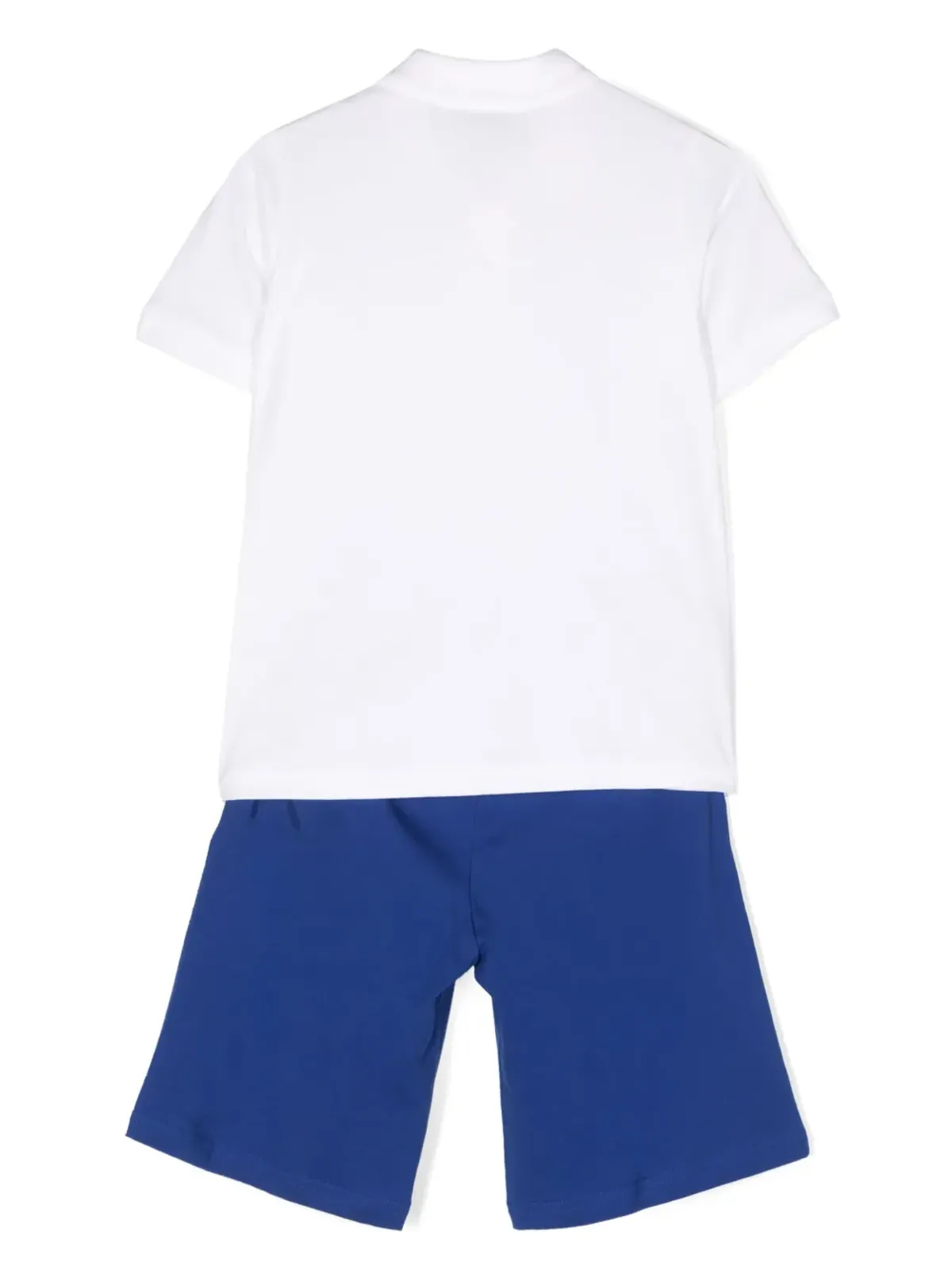 Moncler Enfant logo-trim polo two-piece set - Blue - 画像2