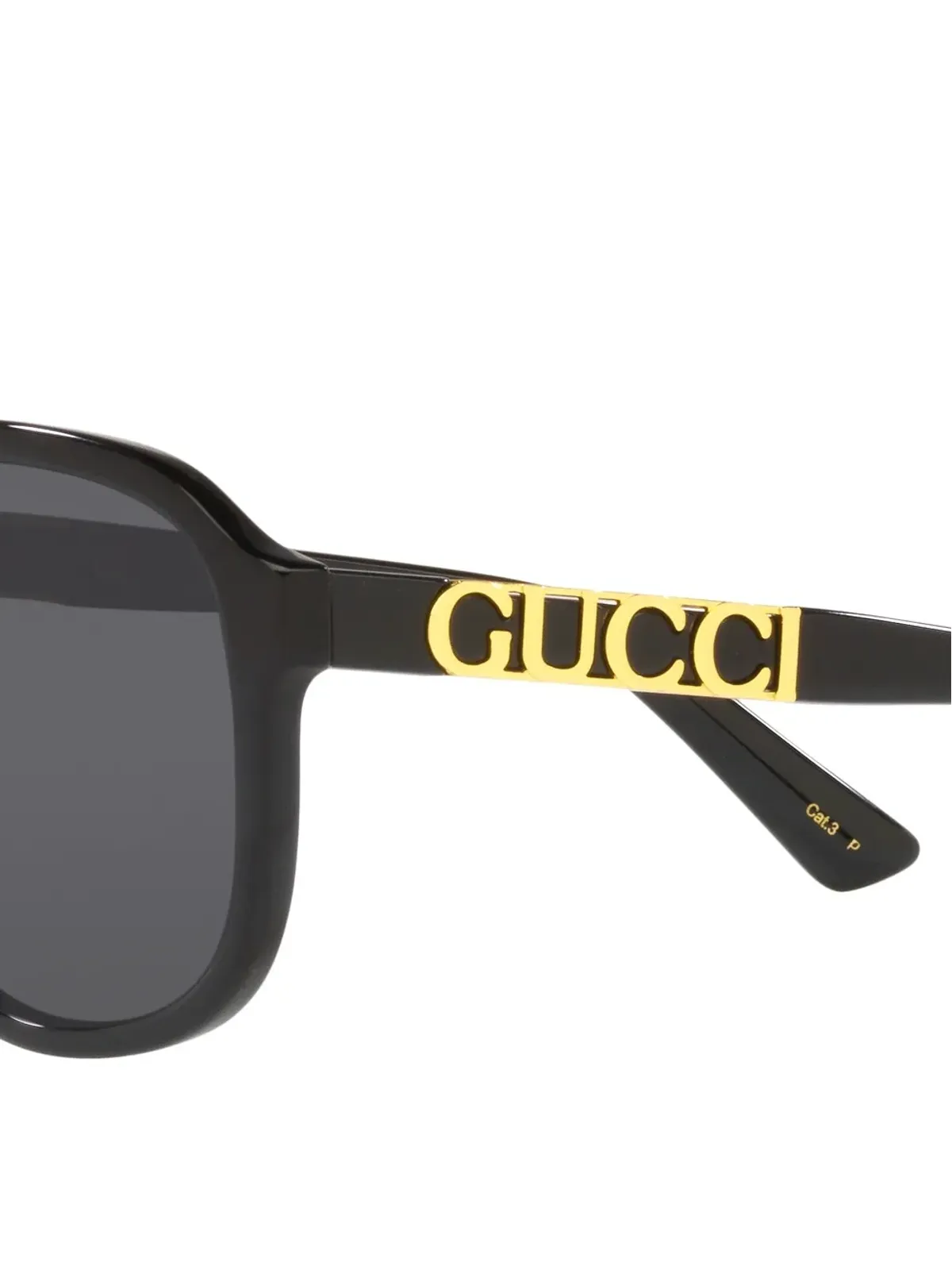 Gucci Eyewear パイロットフレーム ロゴプレート サングラス - 画像4