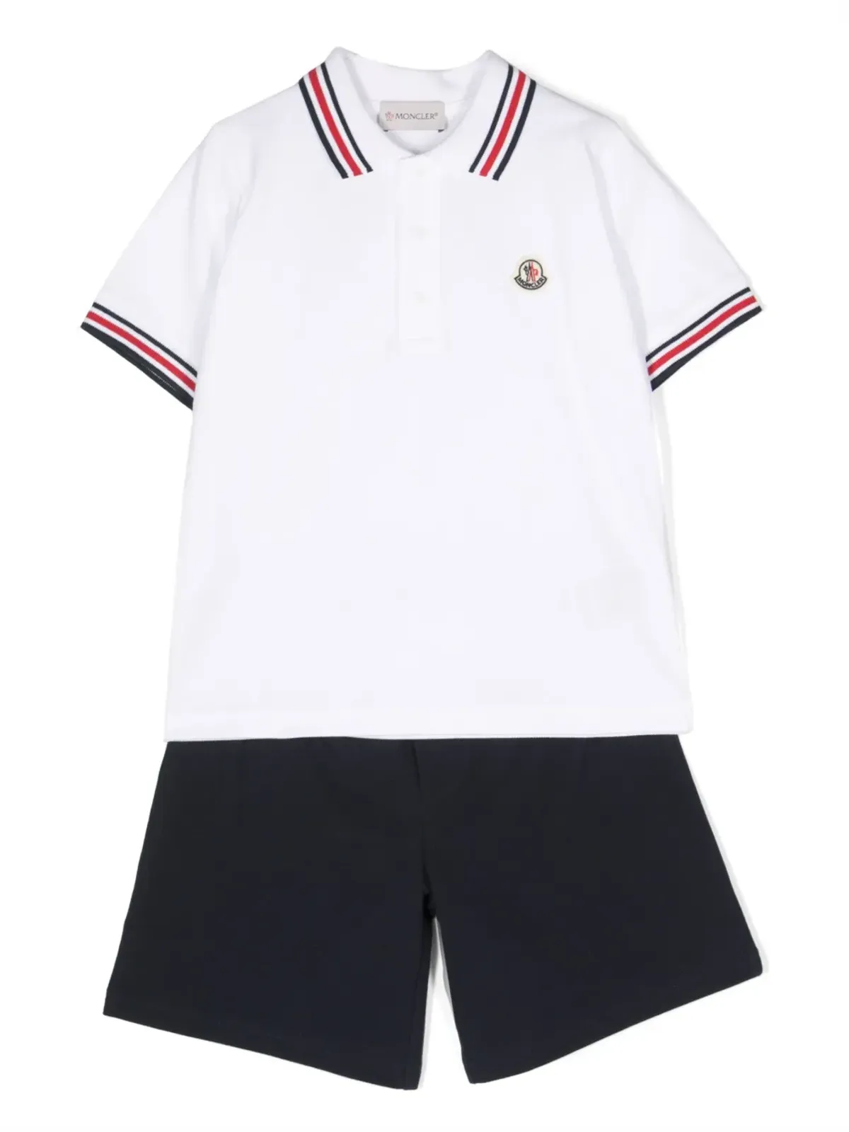 Moncler Enfant ロゴディテール コットン トラックスーツセット - 画像1