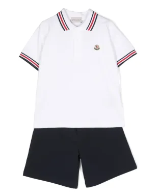 Moncler Enfant ロゴディテール コットン トラックスーツセット - サムネイル1