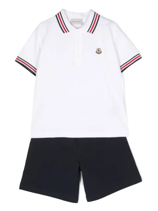 Moncler Enfant Moncler Enfant ロゴディテール コットン トラックスーツセットの商品画像