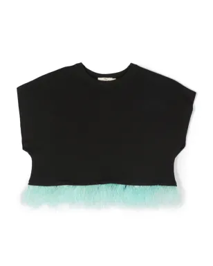 Andorine フェザーディテール オーガニックコットンTシャツ - サムネイル1