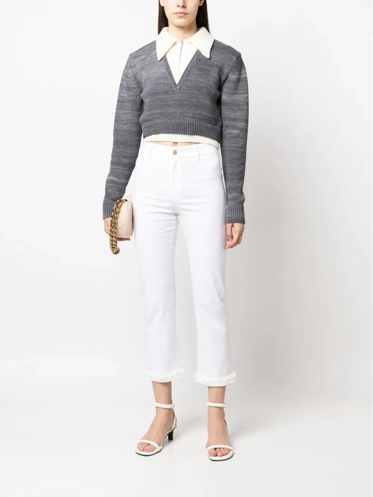 S Max Mara フリンジエッジ・スリムフィットパンツ - 画像2