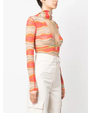 Jacquemus Le Abanaba 半透明ボディスーツ - サムネイル3