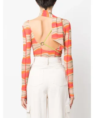 Jacquemus Le Abanaba 半透明ボディスーツ - サムネイル4