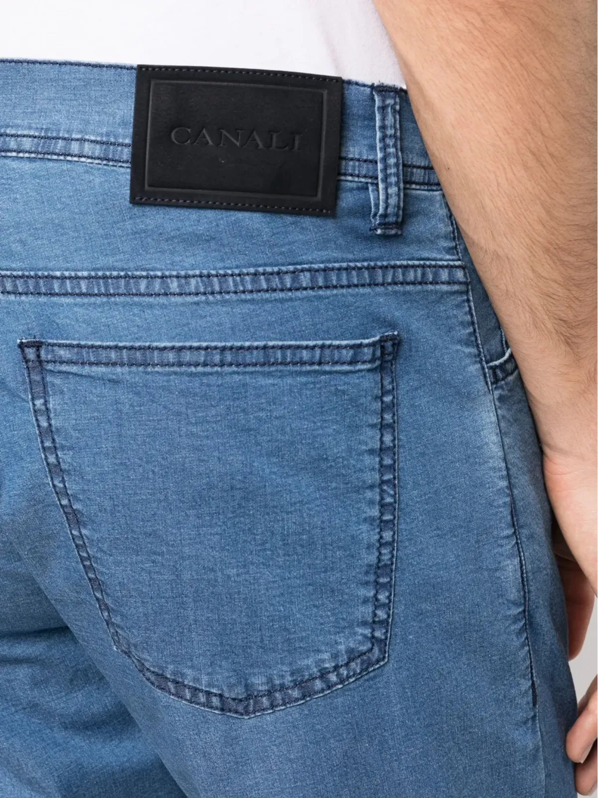 Canali ストレートレッグ デニムジーンズ - 画像5
