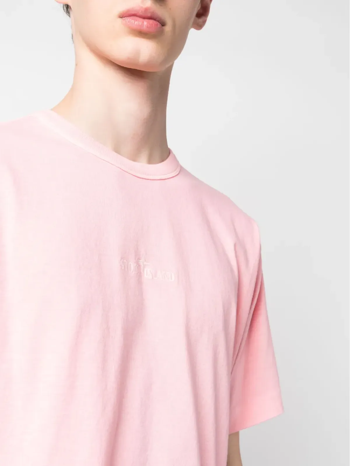 Stone Island 刺繍ロゴTシャツ - 画像5