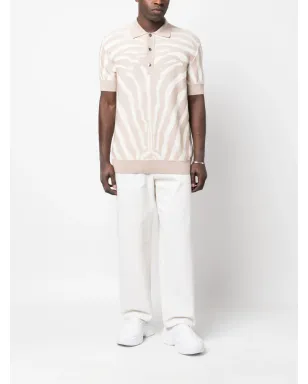 Balmain ゼブラジャカード ポロシャツ - サムネイル2