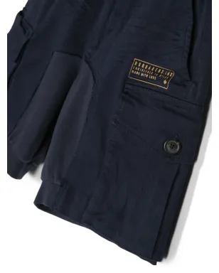 DSQUARED2 KIDS ロゴプリント・コントラストパネル・カーゴショーツ - サムネイル3