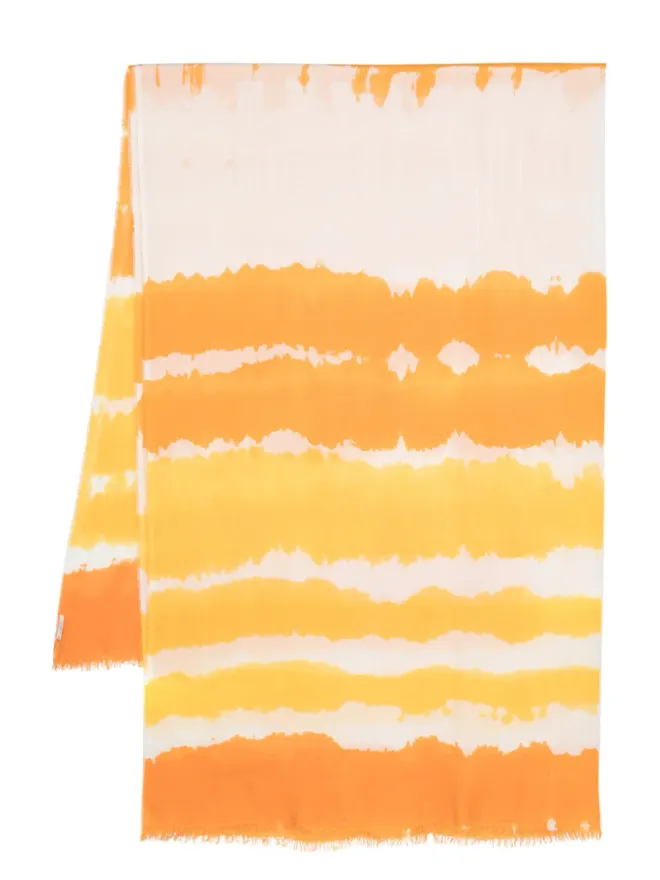 Faliero Sarti Faliero Sarti タイダイ柄シルク混紡スカーフの商品画像