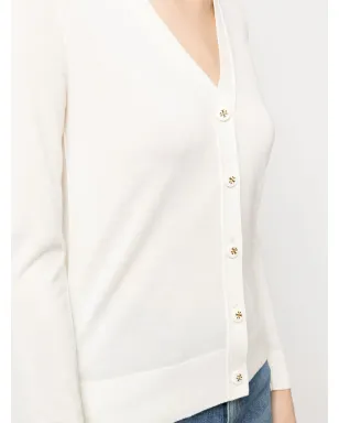Tory Burch ロゴボタン付きニットカーディガン - サムネイル5