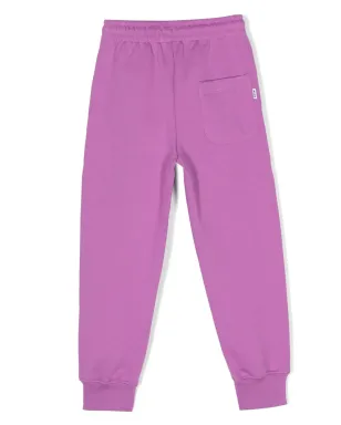MSGM Kids ロゴプリント コットン トラックパンツ - サムネイル2