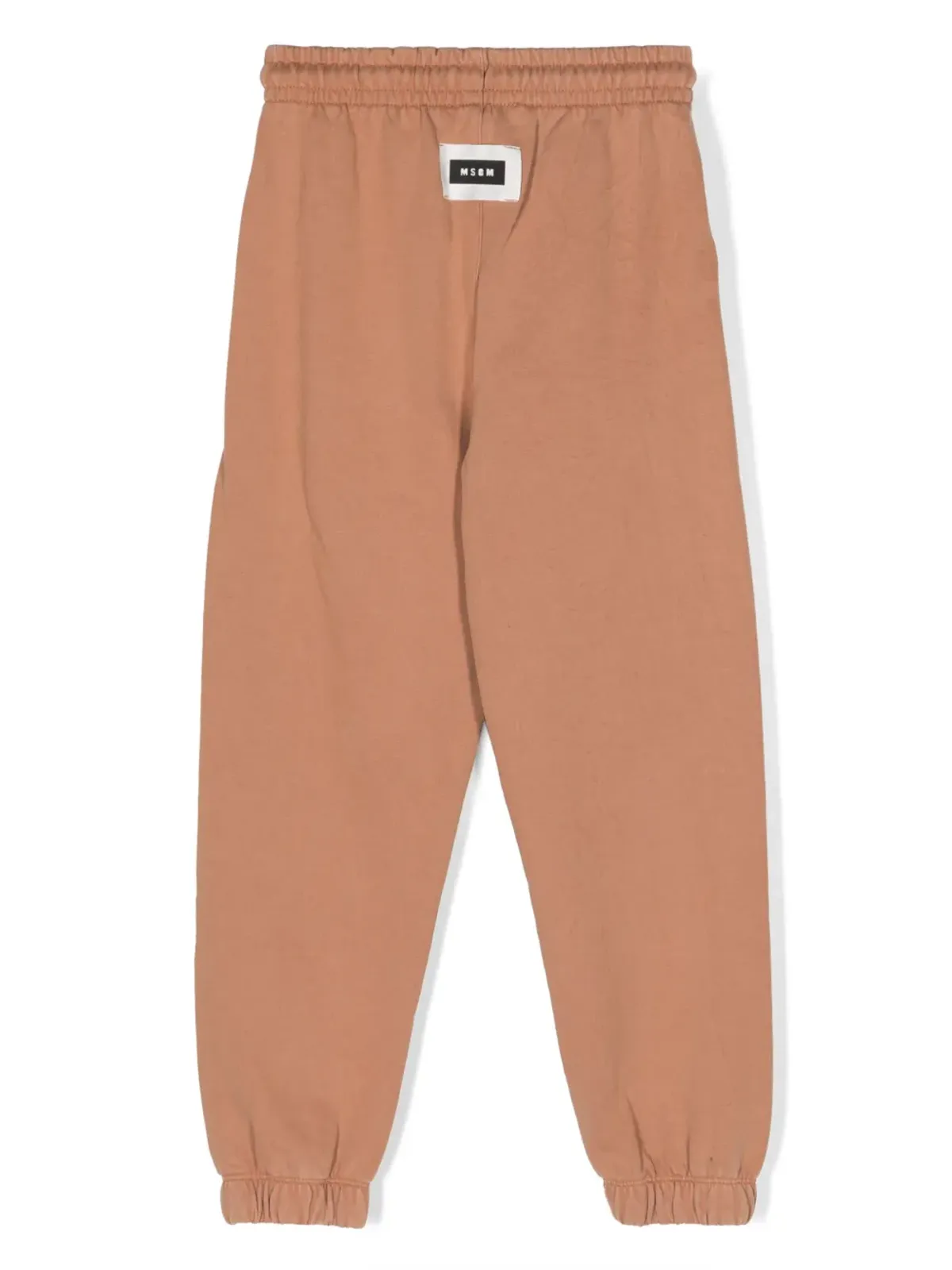 MSGM Kids ロゴパッチ コットン トラックパンツ ブラウン - 画像2