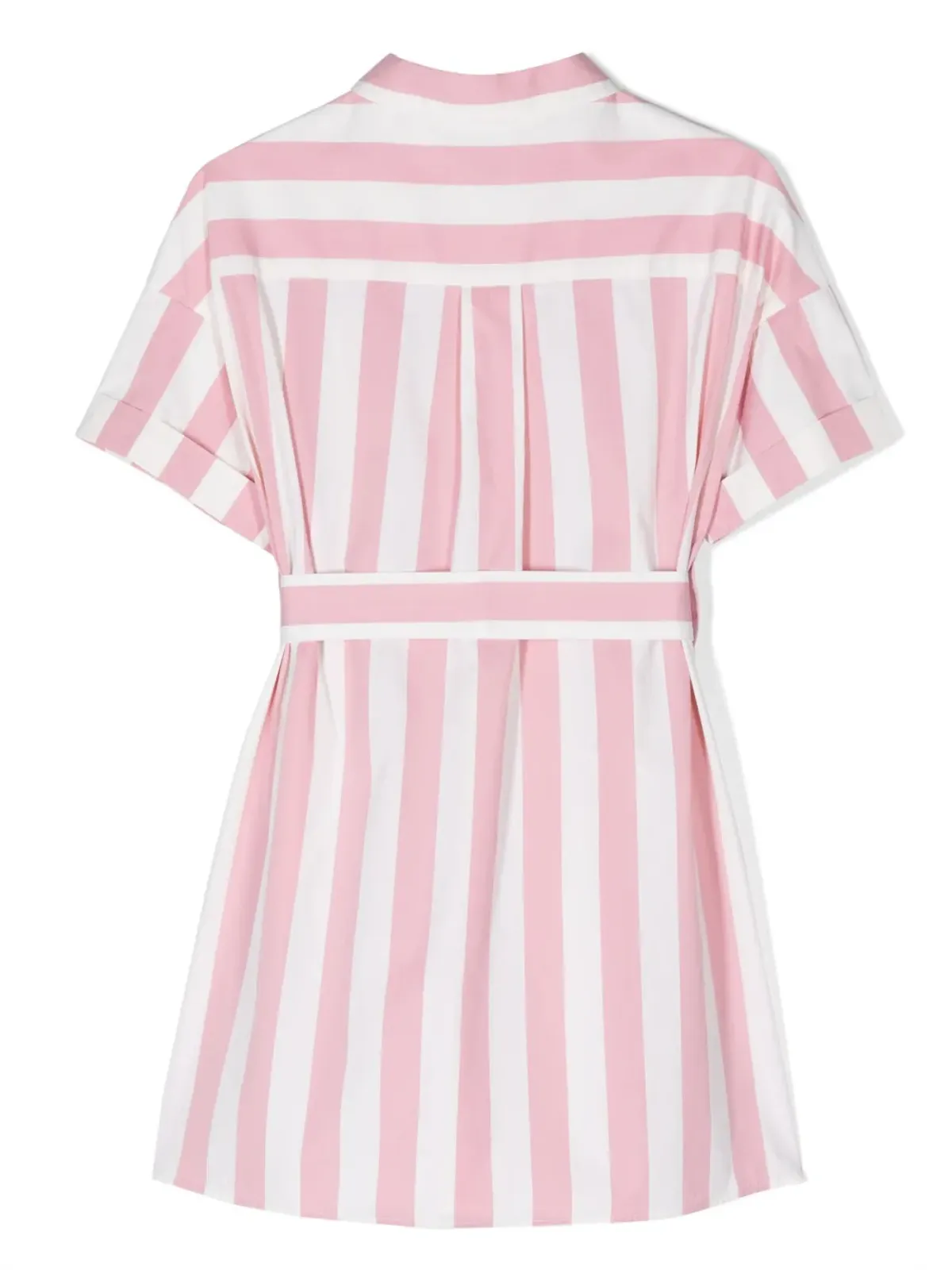 Moncler Enfant ストライプ柄コットンシャツドレス - White - 画像2
