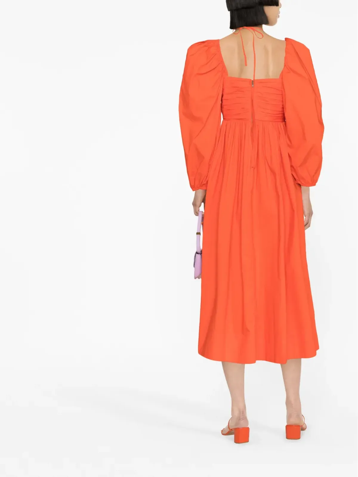 Ulla Johnson アレッサ パフスリーブ ミディドレス - 画像4