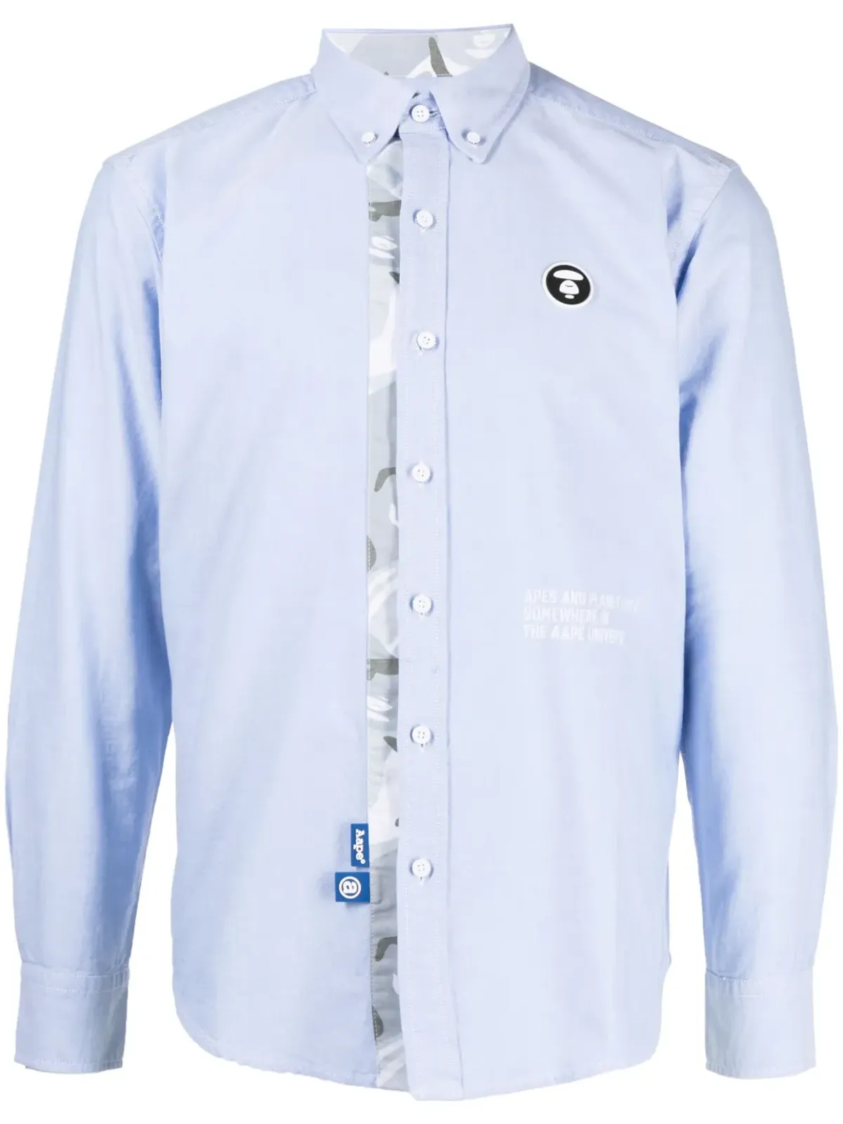 AAPE BY *A BATHING APE® ロゴパッチコットンシャツ - 画像1