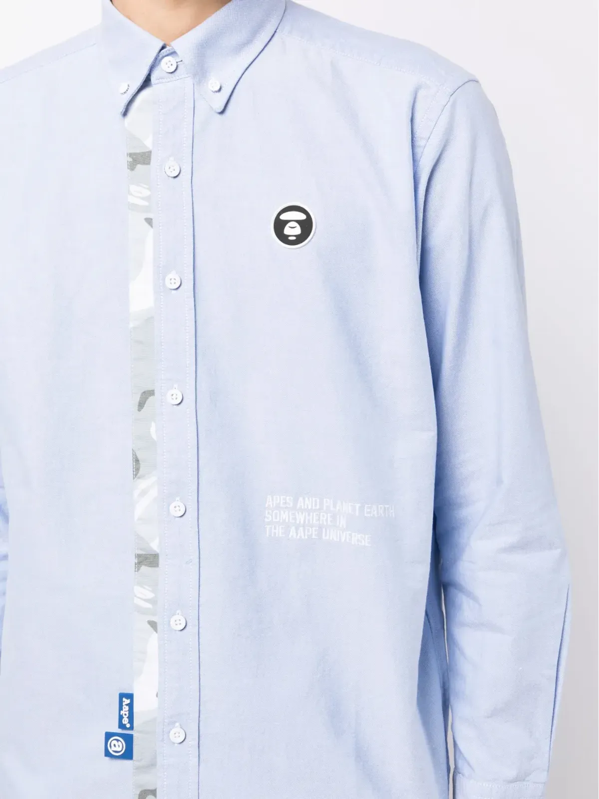 AAPE BY *A BATHING APE® ロゴパッチコットンシャツ - 画像5