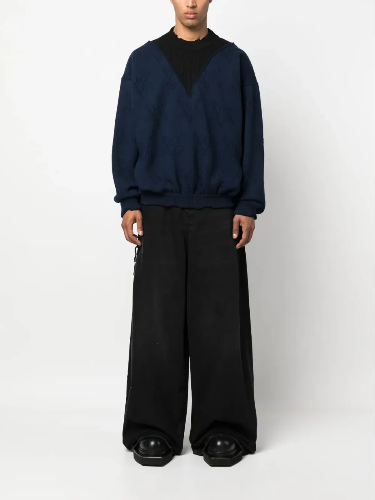 VETEMENTS ディストレストエフェクト メリノジャンパー - 画像2