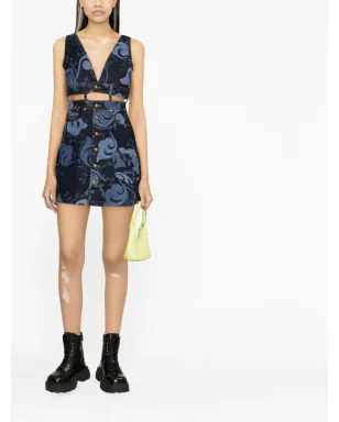 Versace Jeans Couture カットアウトデニムドレス - サムネイル2