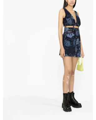 Versace Jeans Couture カットアウトデニムドレス - サムネイル3