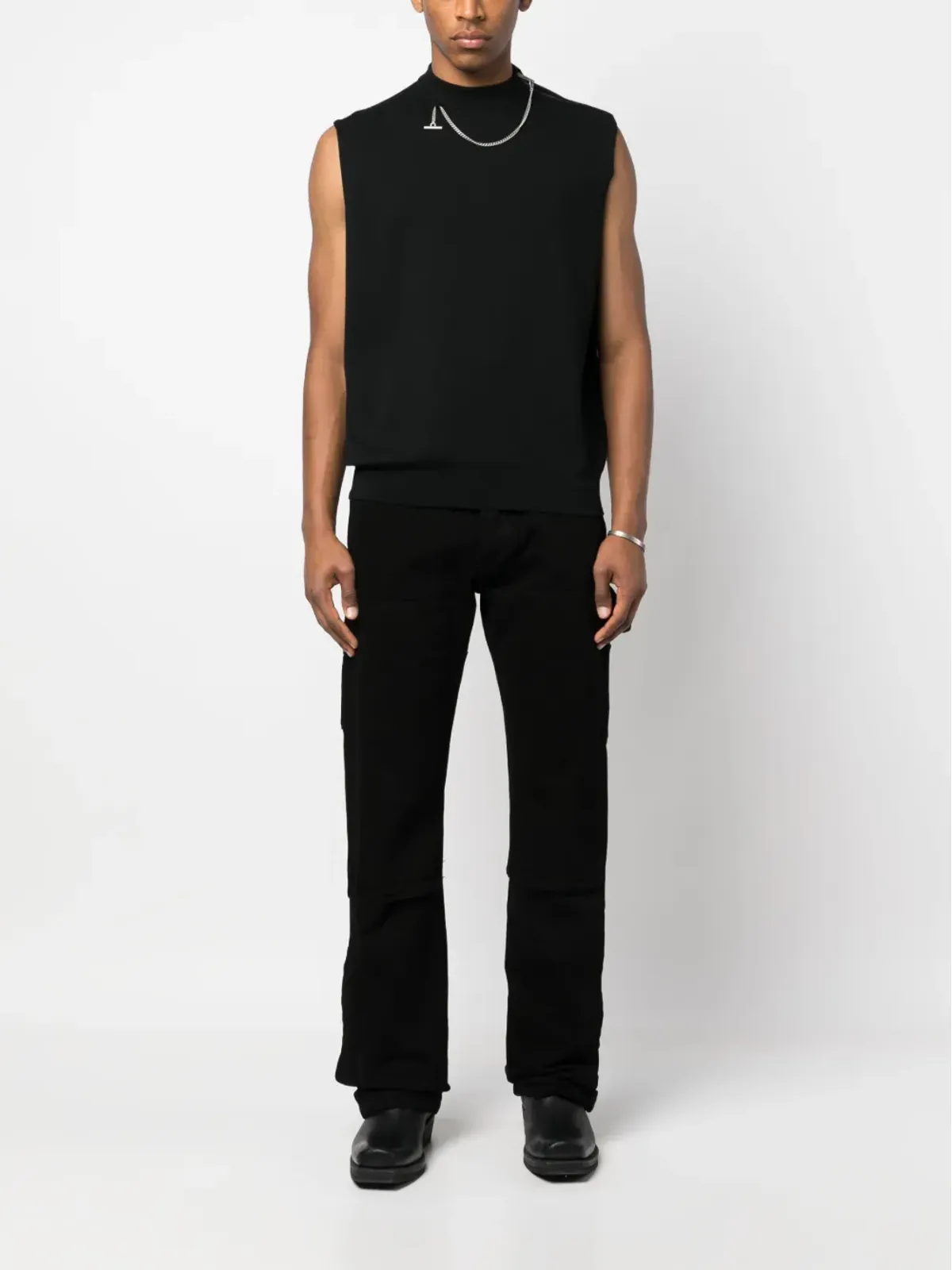 AMIRI ダメージ加工ストレートジーンズ - ブラック - 画像2