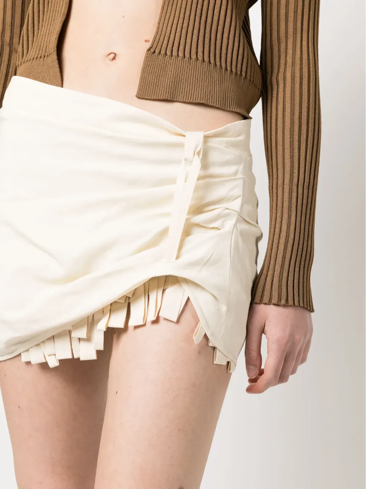 Jacquemus アシンメトリックミニスカート - 画像5