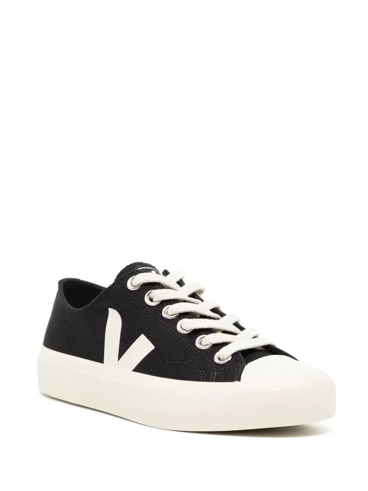 VEJA Wata II Pierre キャンバススニーカー ブラック - 画像2