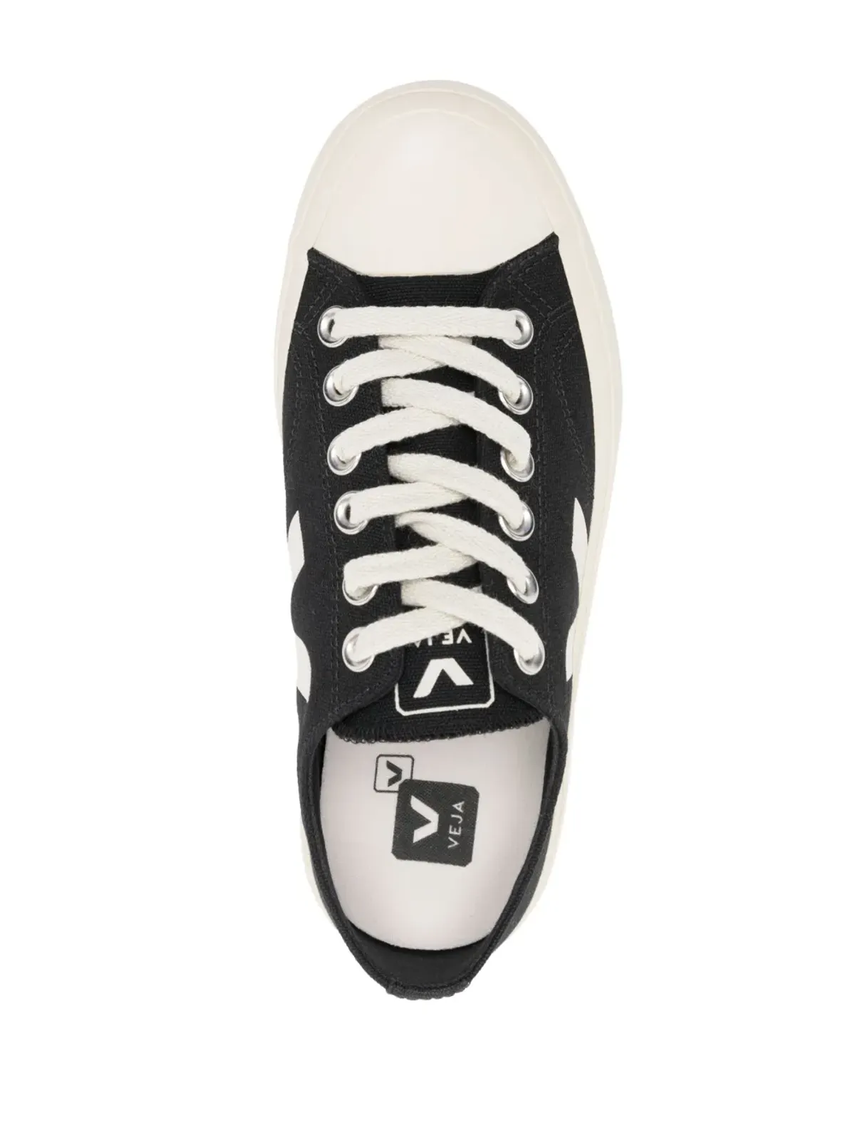 VEJA Wata II Pierre キャンバススニーカー ブラック - 画像4