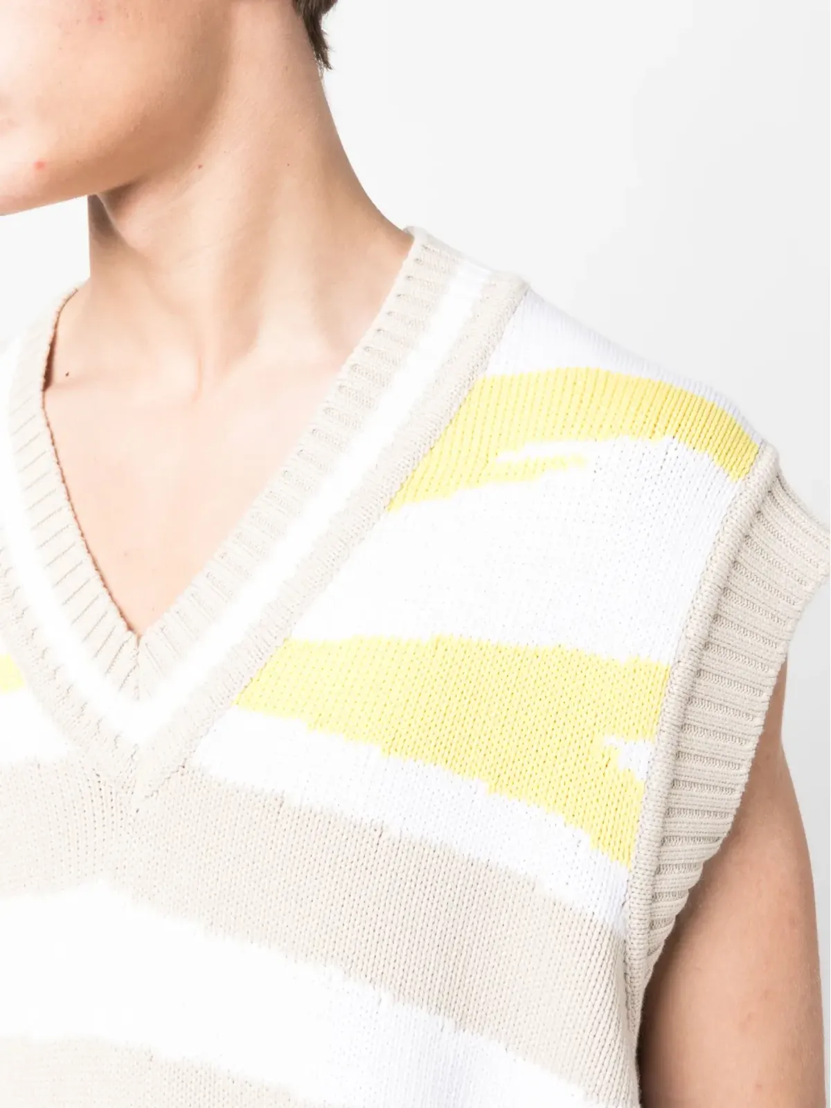 Missoni 編み込みゼブラ柄ベスト - 画像5