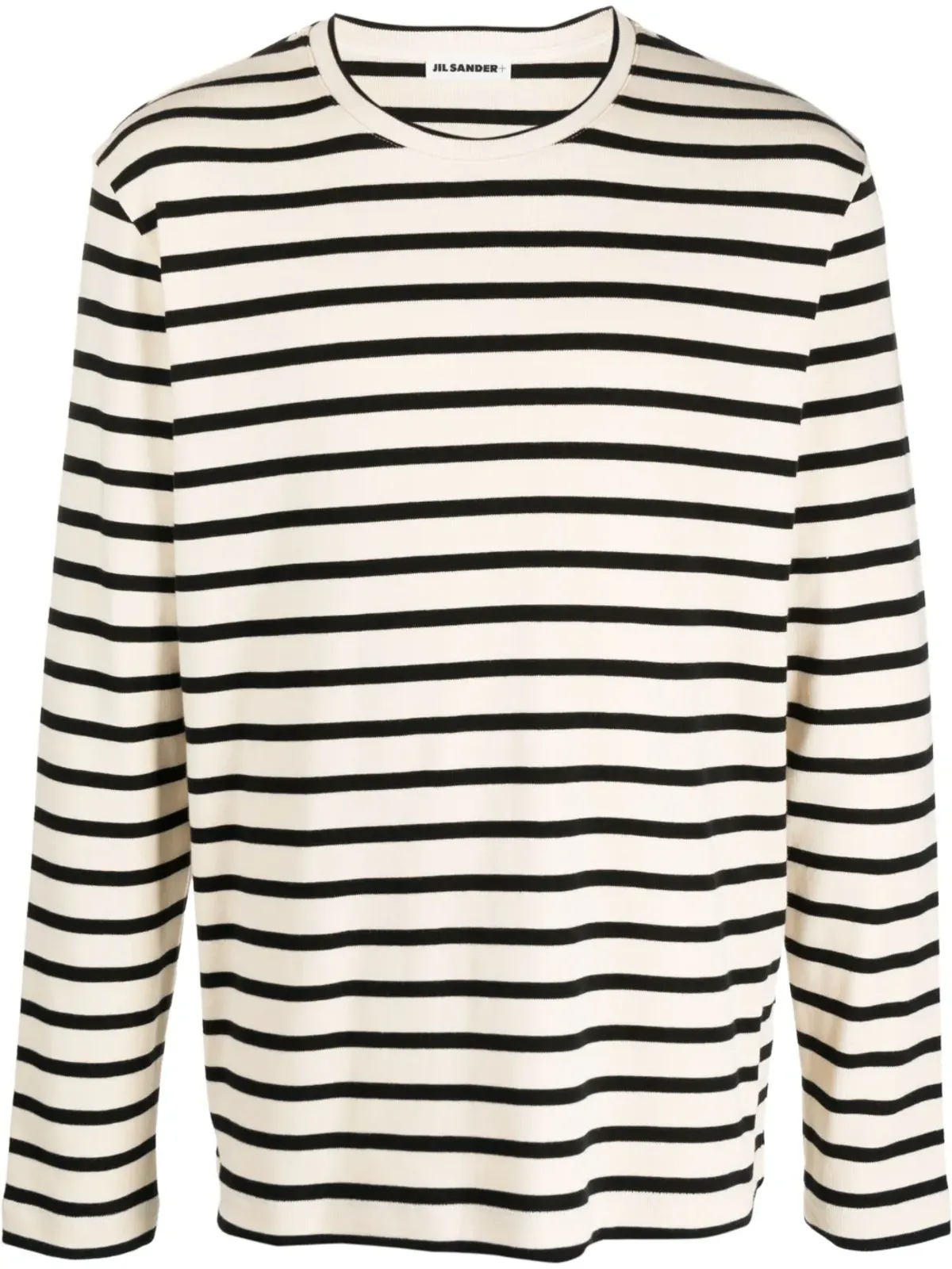 Jil Sander 長袖ストライプ柄スウェットシャツ - 画像1