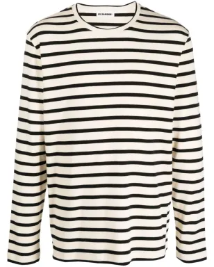 Jil Sander 長袖ストライプ柄スウェットシャツ - サムネイル1