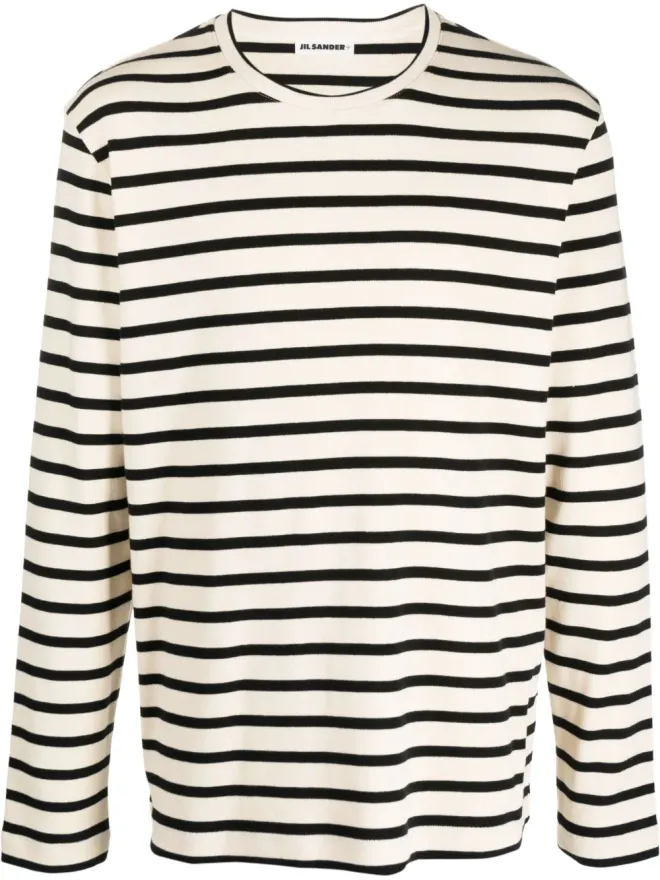 Jil Sander Jil Sander 長袖ストライプ柄スウェットシャツの商品画像