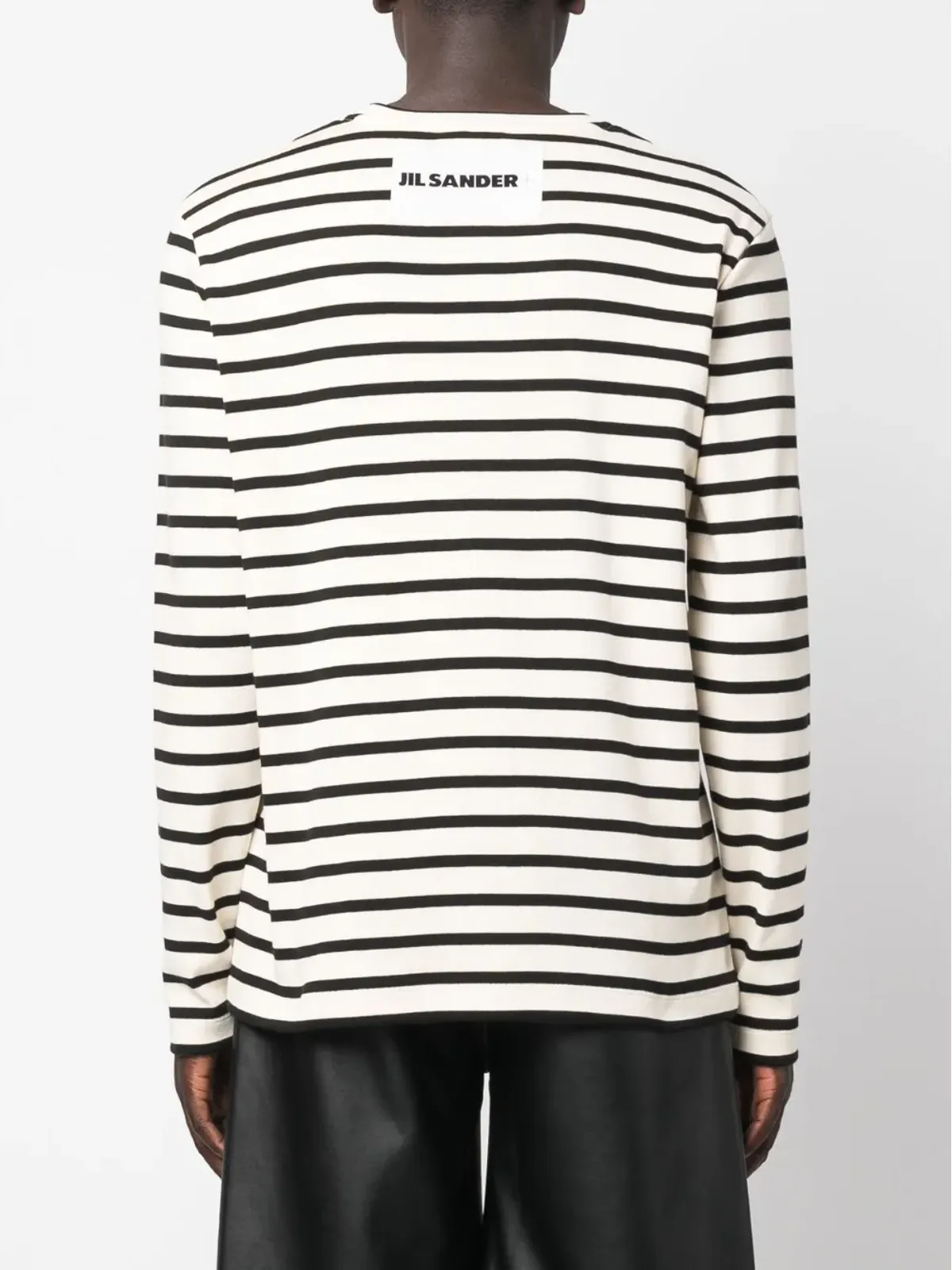 Jil Sander 長袖ストライプ柄スウェットシャツ - 画像4